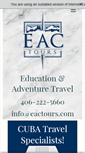 Mobile Screenshot of eactours.com