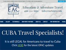 Tablet Screenshot of eactours.com